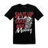 Black-Toe-Reimagined-Red-White-1s-NastyJamz-T-Shirt-Match-Shut-Up