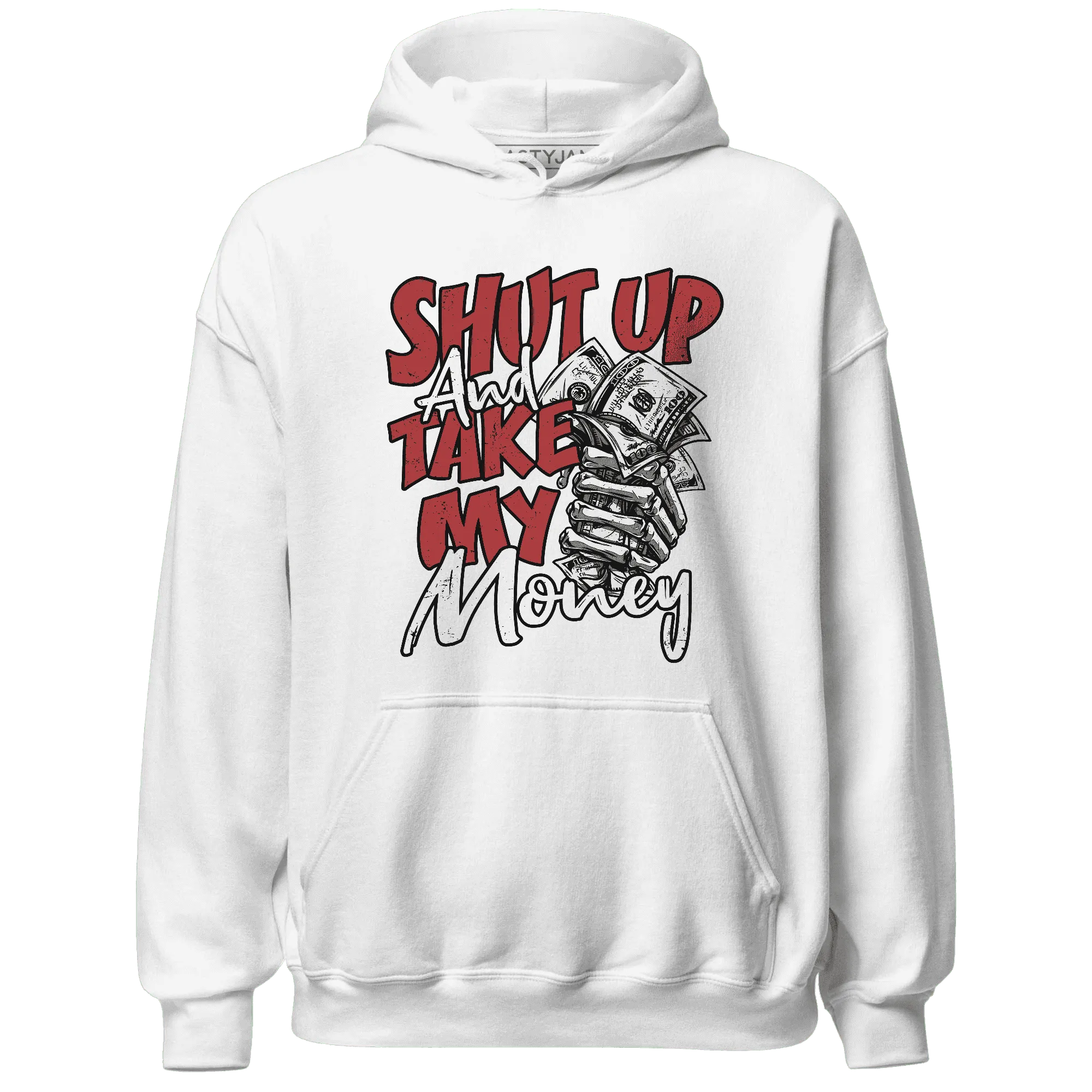 Black-Toe-Reimagined-Red-White-1s-Hoodie-Match-Shut-Up