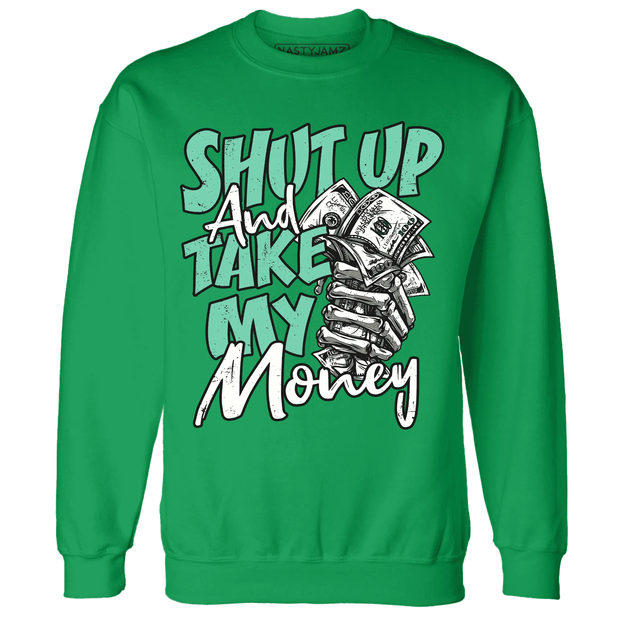 High-OG-Green-Glow-1s-Sweatshirt-Match-Shut-Up