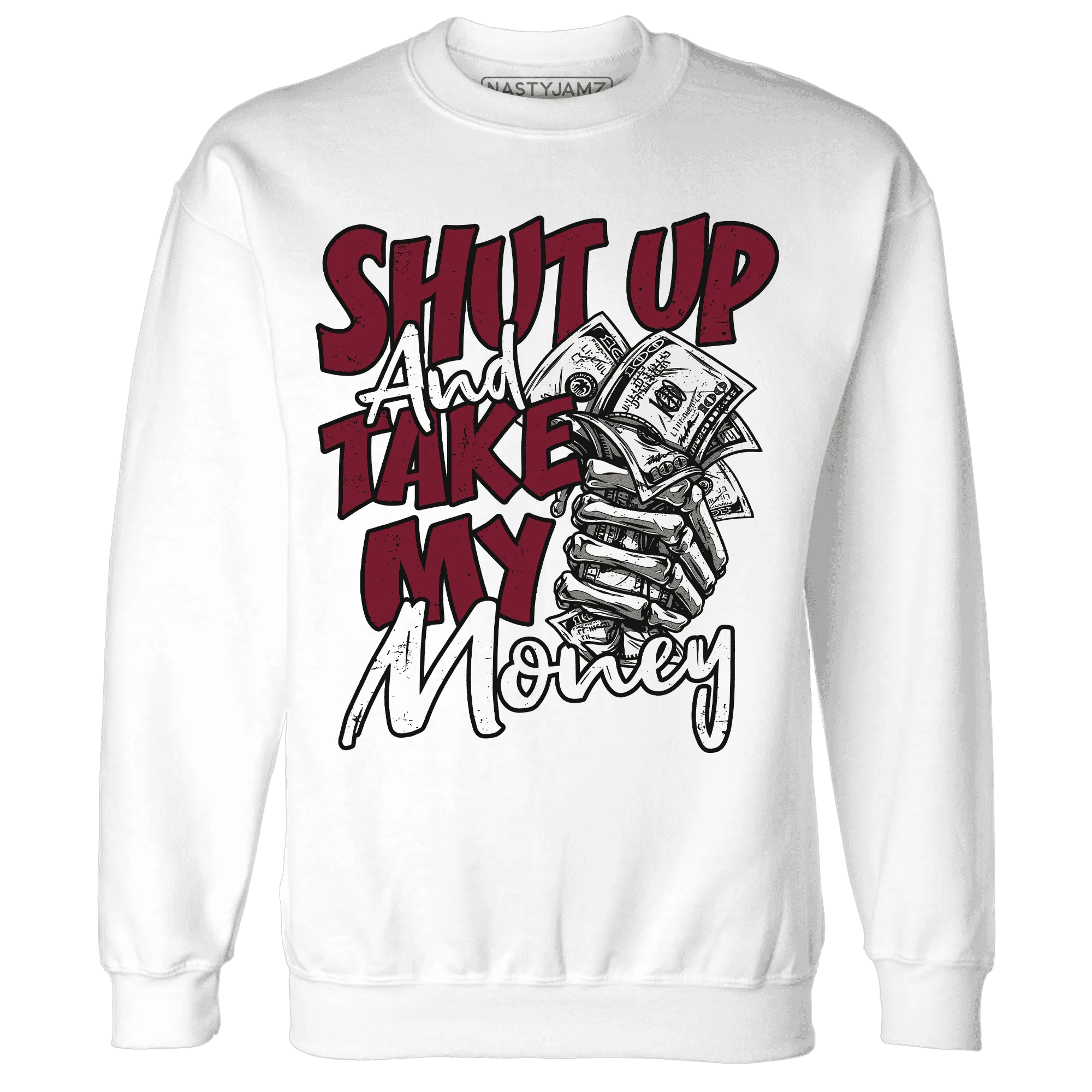 High-White-Team-Red-1s-Sweatshirt-Match-Shut-Up