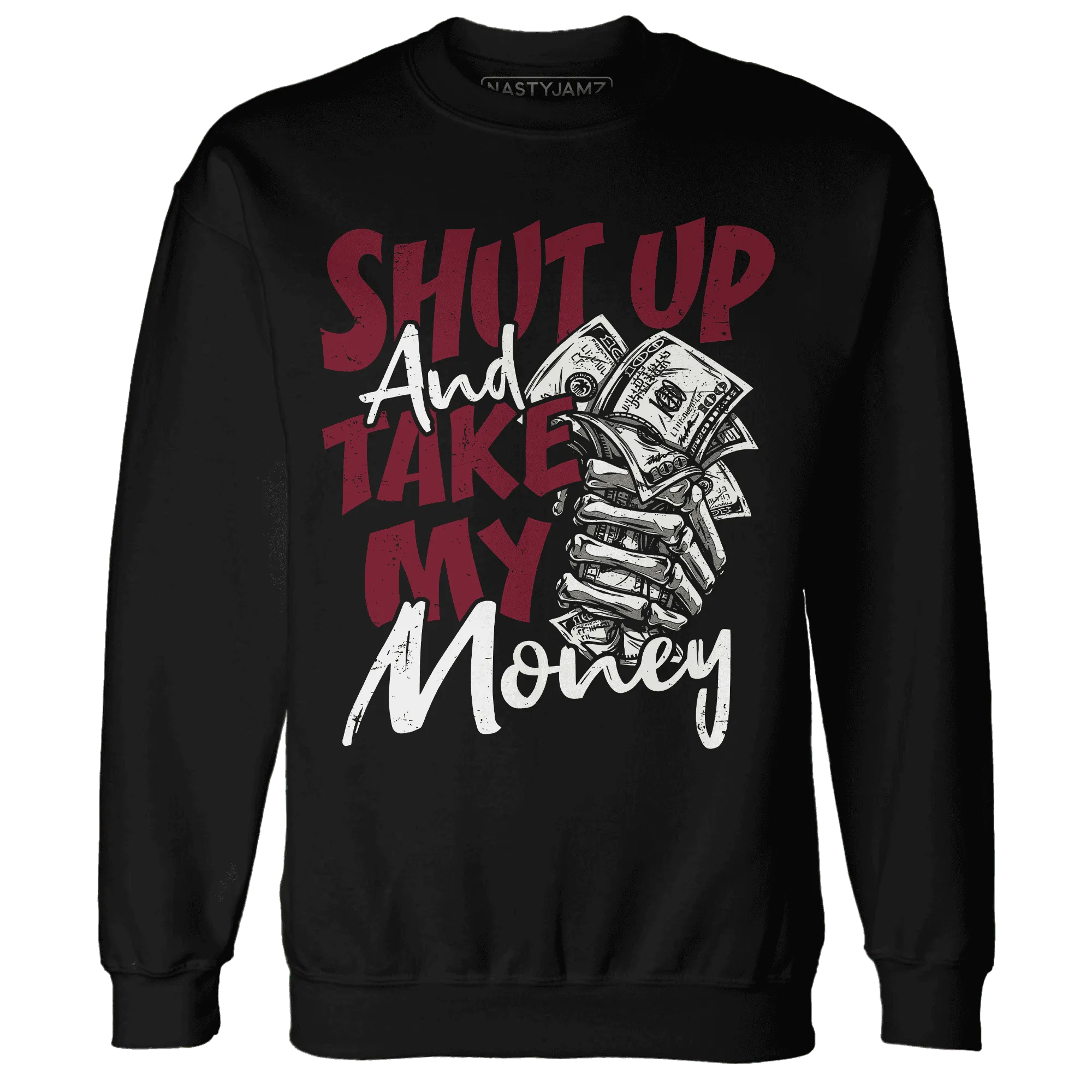 High-White-Team-Red-1s-Sweatshirt-Match-Shut-Up