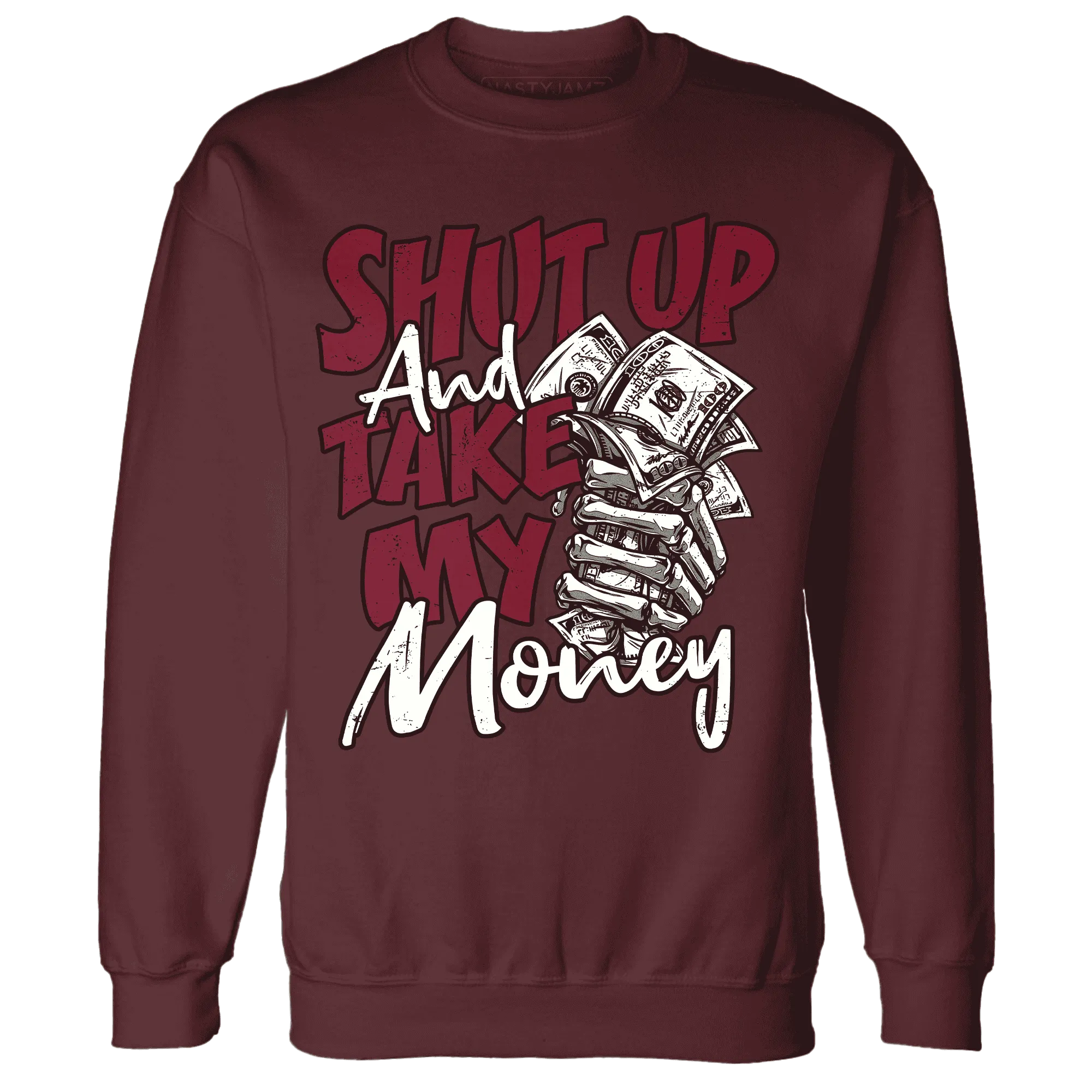 High-White-Team-Red-1s-Sweatshirt-Match-Shut-Up