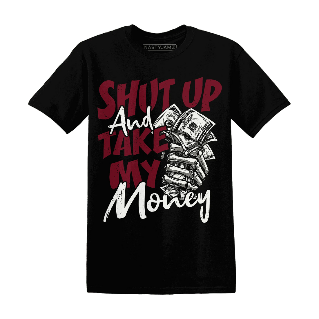 High-White-Team-Red-1s-T-Shirt-Match-Shut-Up