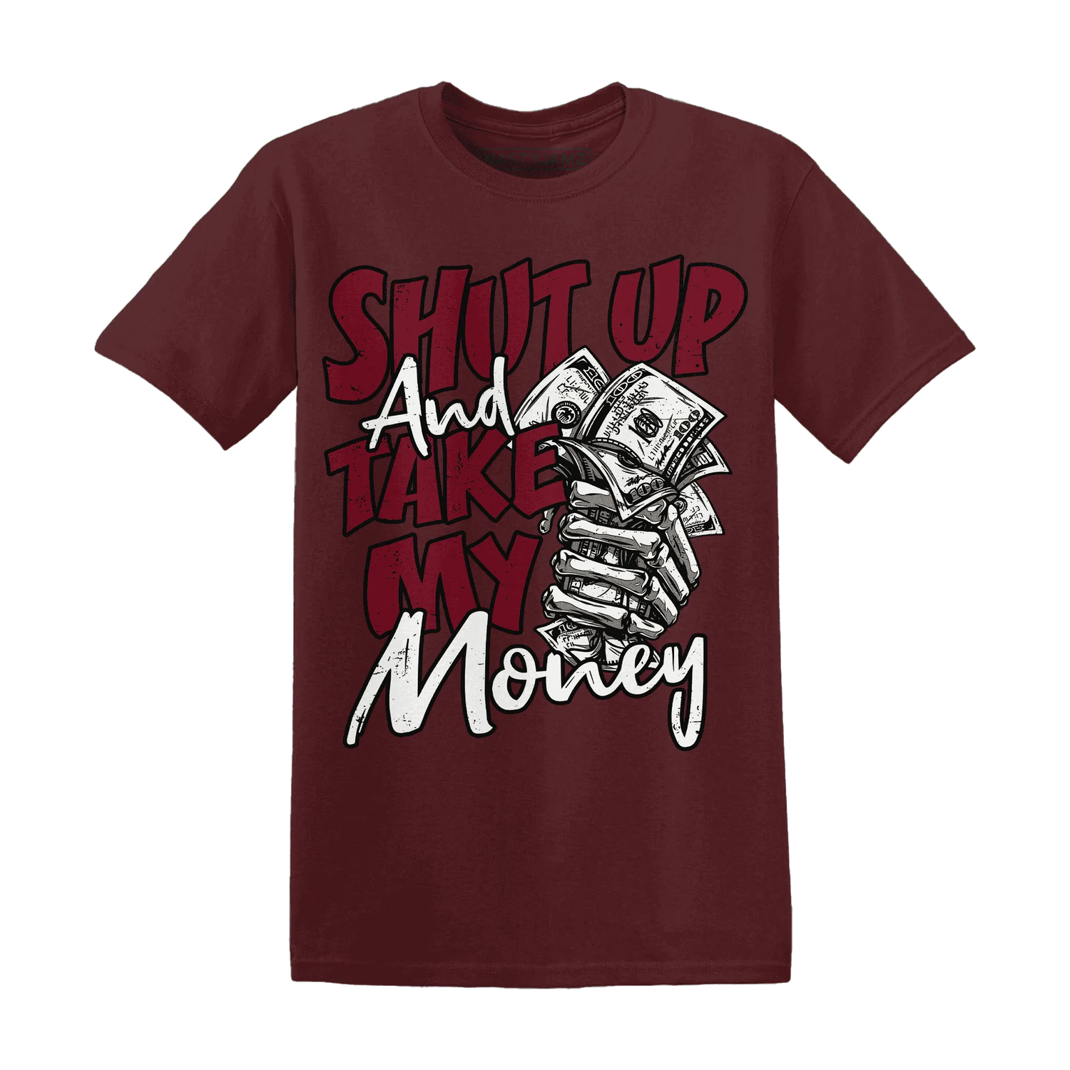 High-White-Team-Red-1s-T-Shirt-Match-Shut-Up