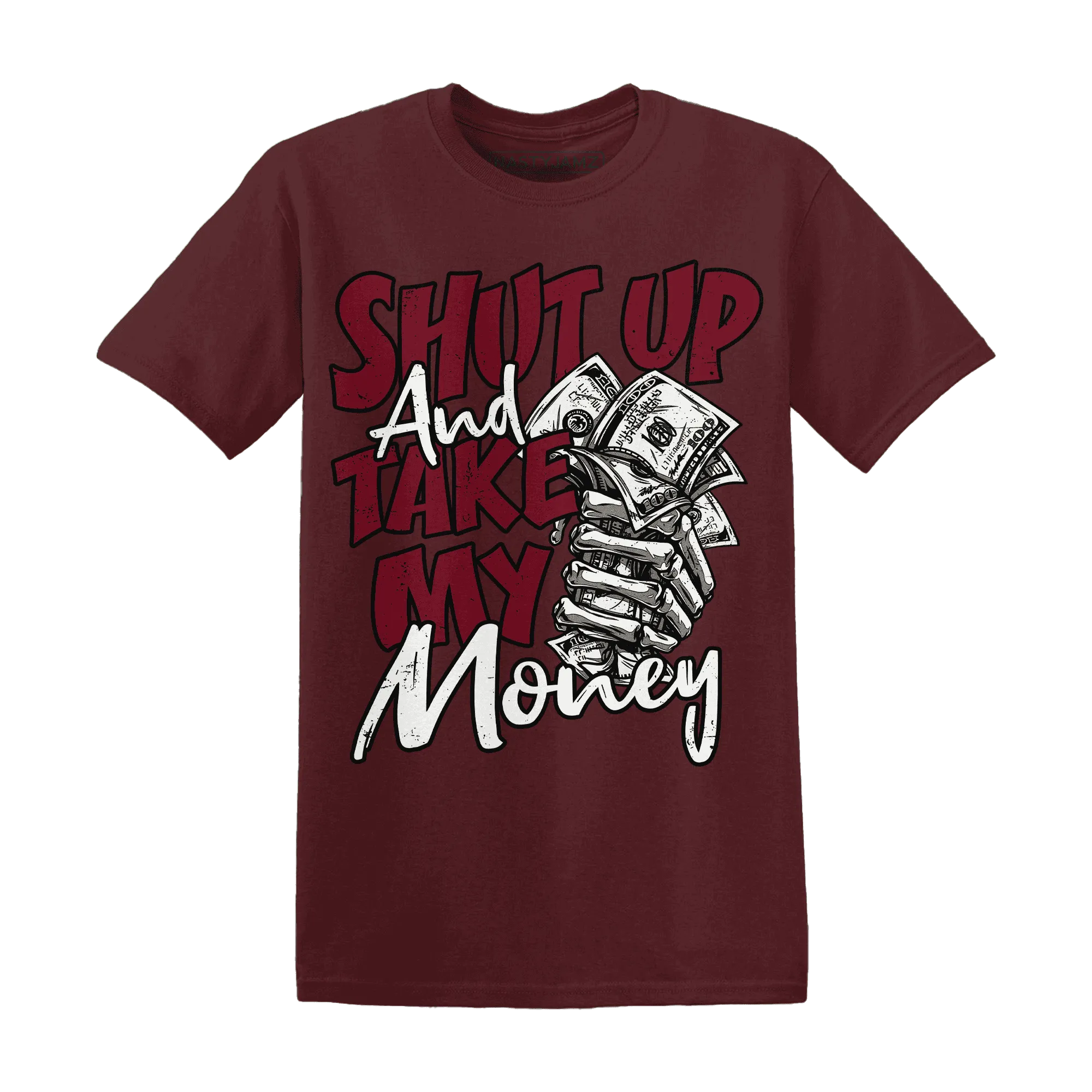 High-White-Team-Red-1s-T-Shirt-Match-Shut-Up