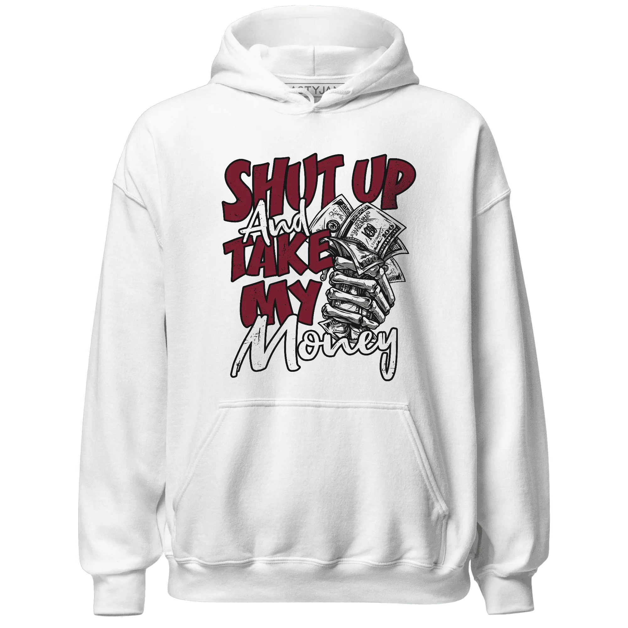 High-White-Team-Red-1s-Hoodie-Match-Shut-Up