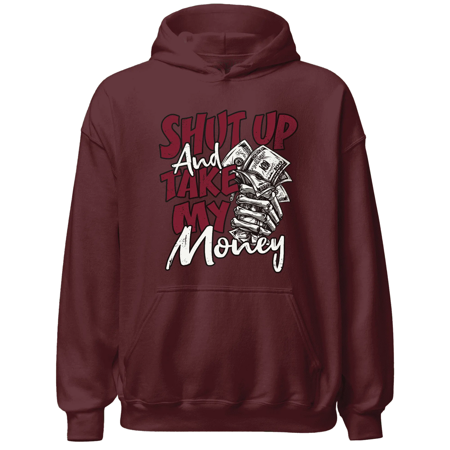 High-White-Team-Red-1s-Hoodie-Match-Shut-Up