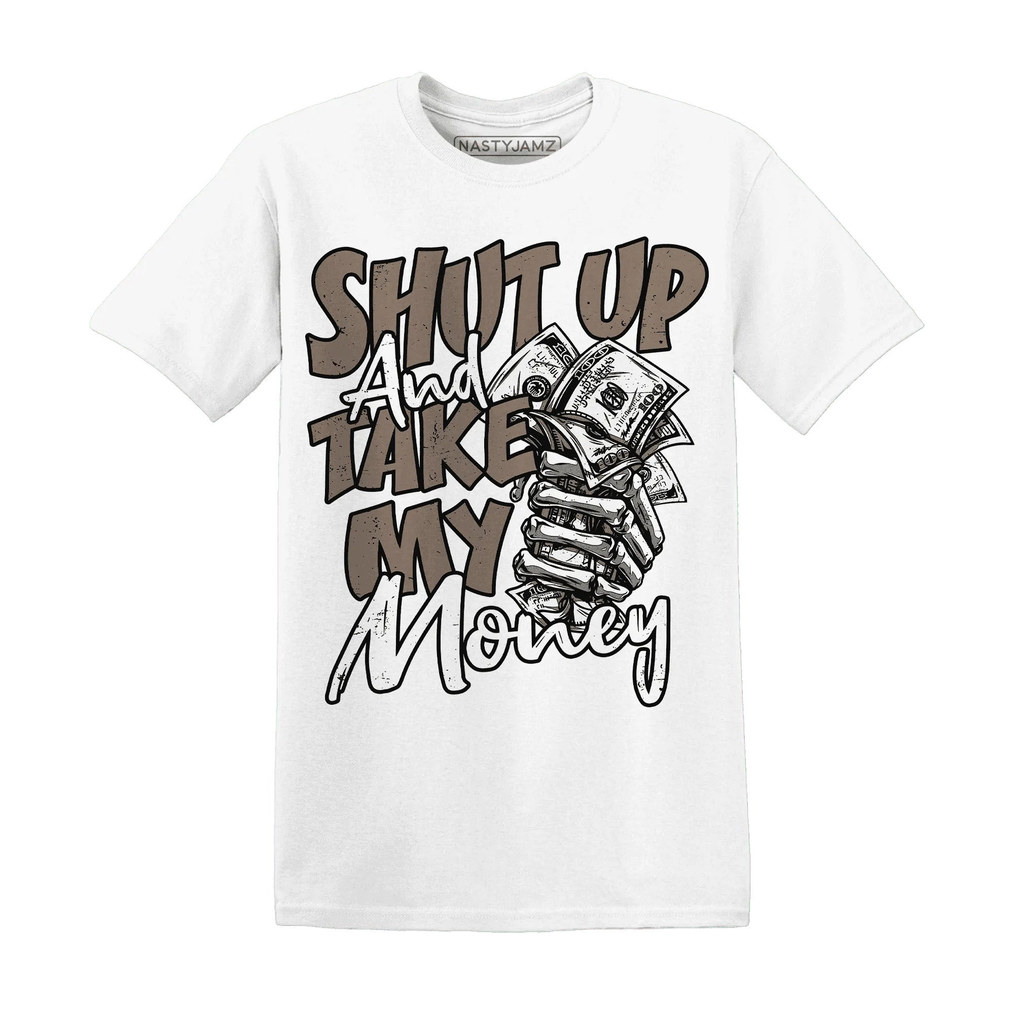 Low-Mocha-1s-T-Shirt-Match-Shut-Up