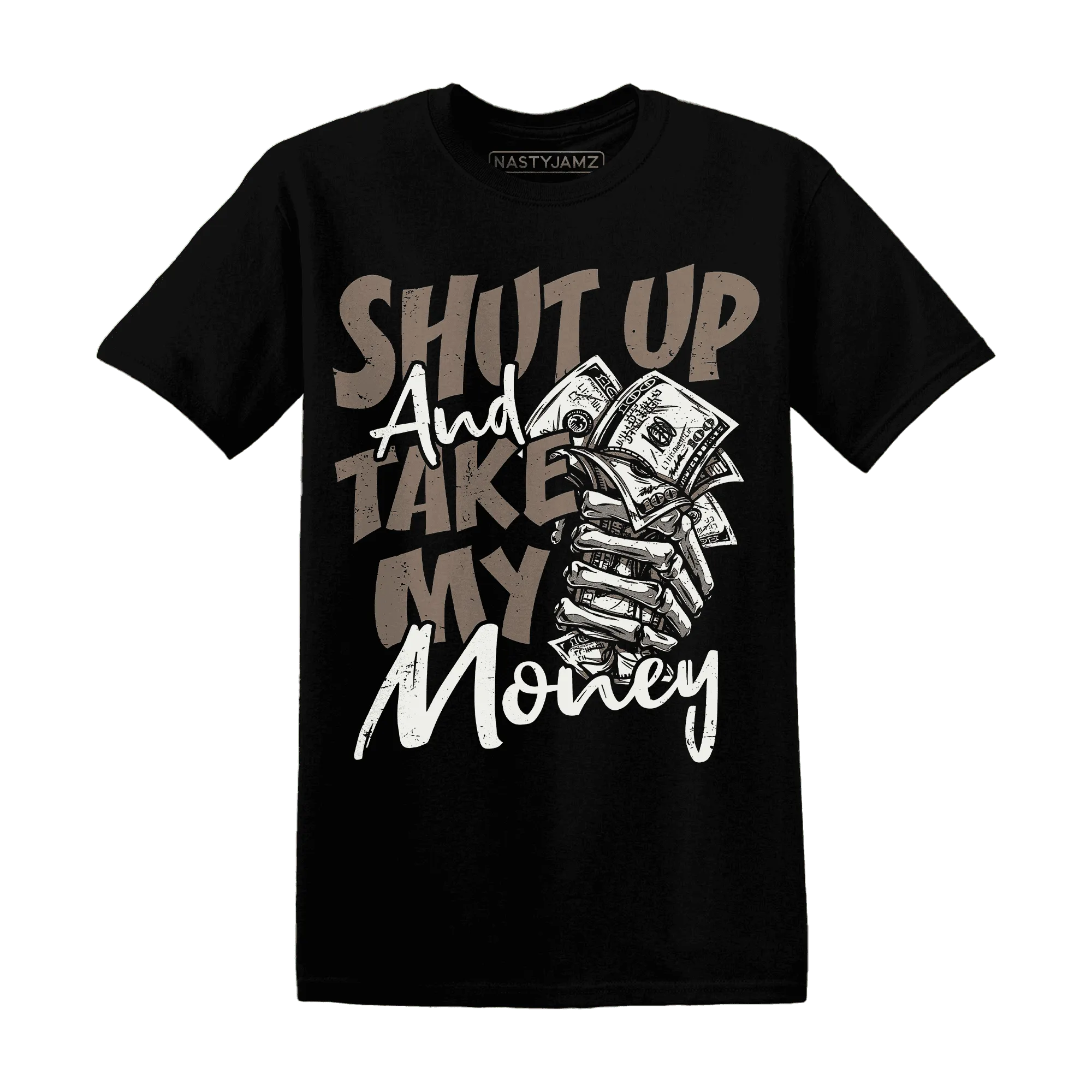 Low-Mocha-1s-T-Shirt-Match-Shut-Up