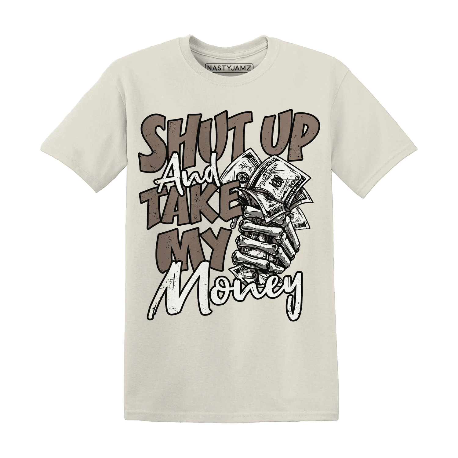 Low-Mocha-1s-T-Shirt-Match-Shut-Up