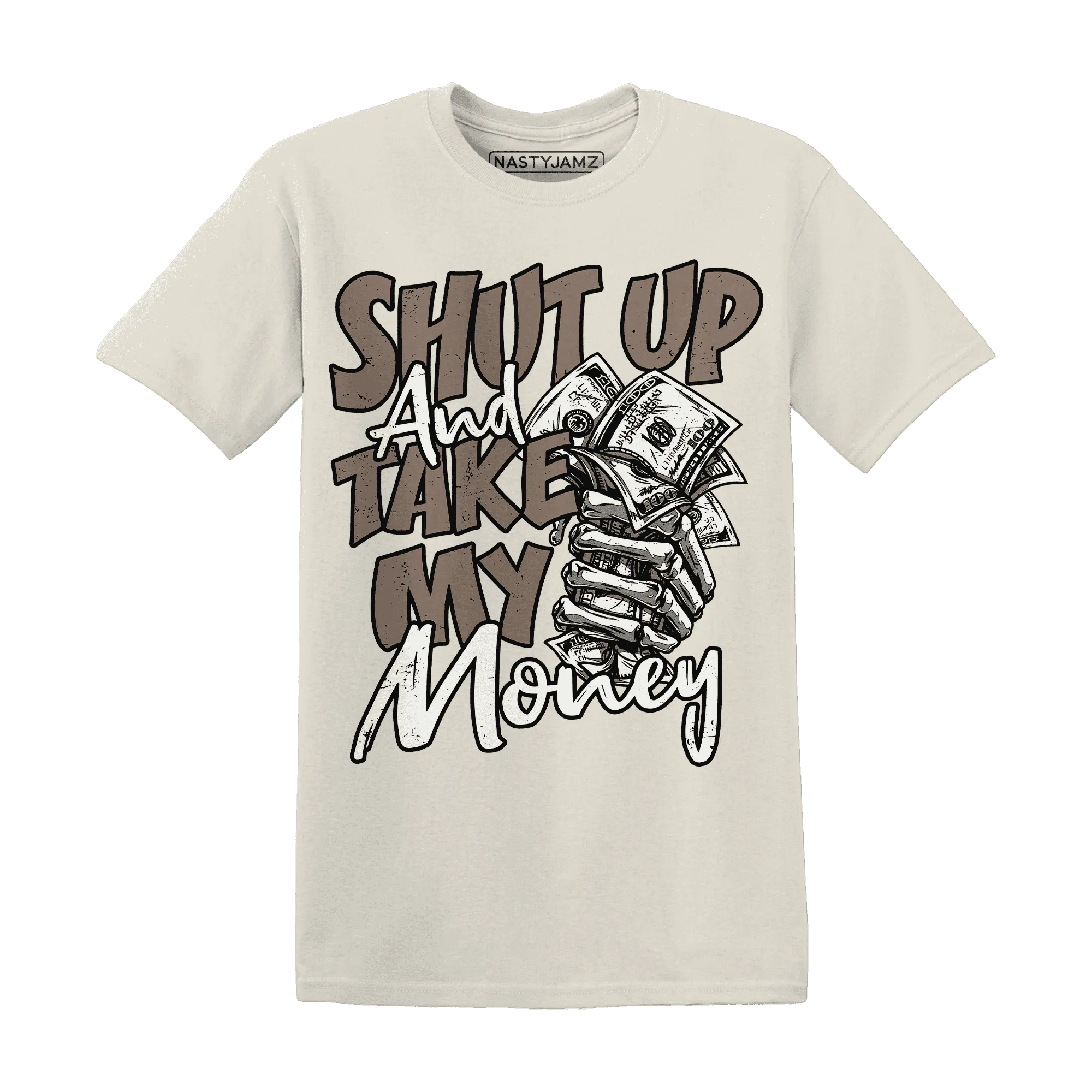 Low-Mocha-1s-T-Shirt-Match-Shut-Up