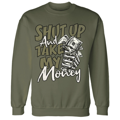 Medium-Olive-1s-Sweatshirt-Match-Shut-Up