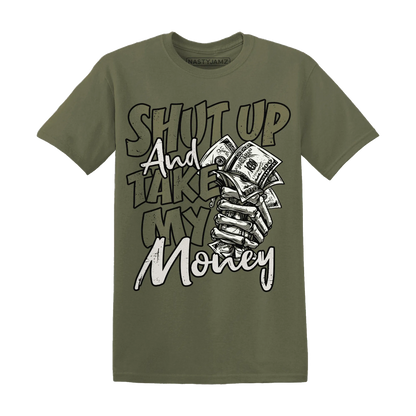 Medium-Olive-1s-T-Shirt-Match-Shut-Up