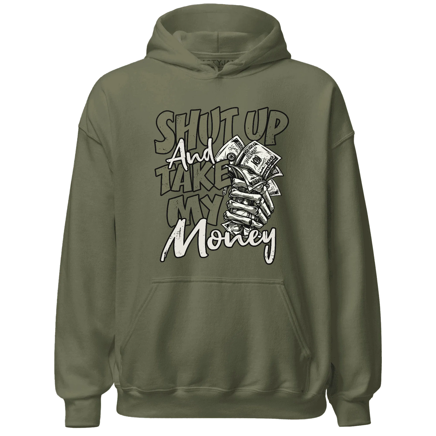 Medium-Olive-1s-Hoodie-Match-Shut-Up