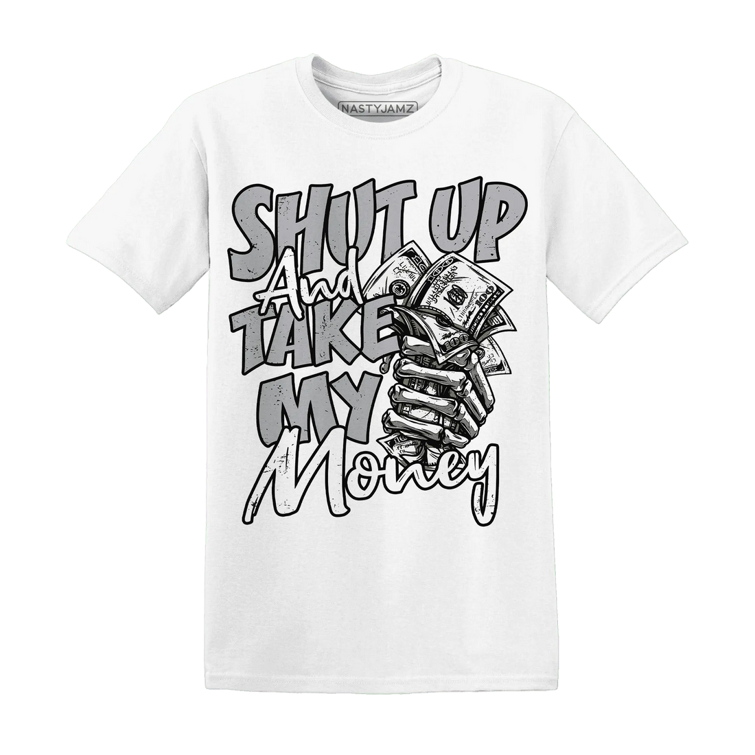 Wolf-Grey-1s-T-Shirt-Match-Shut-Up