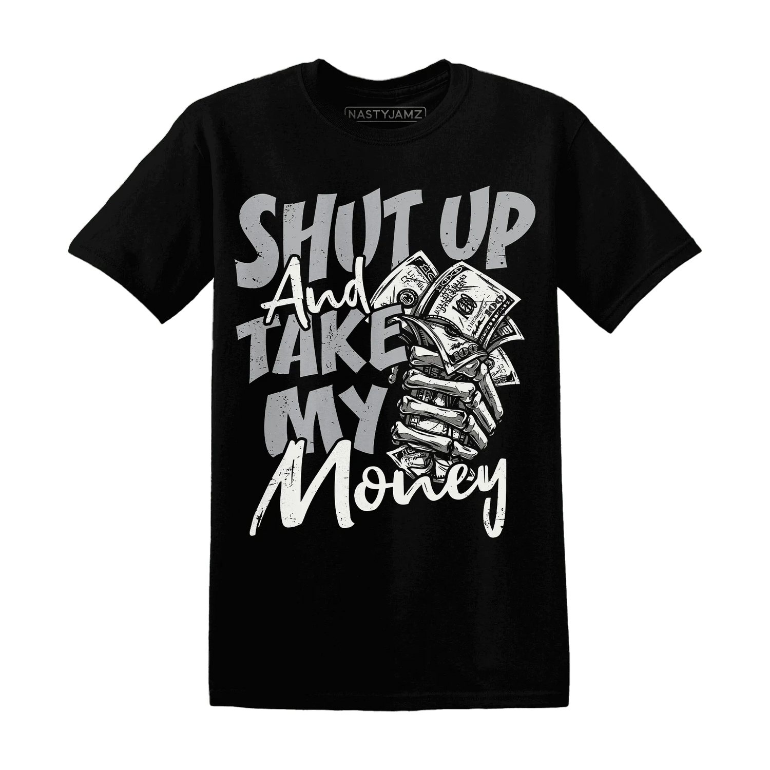 Wolf-Grey-1s-T-Shirt-Match-Shut-Up