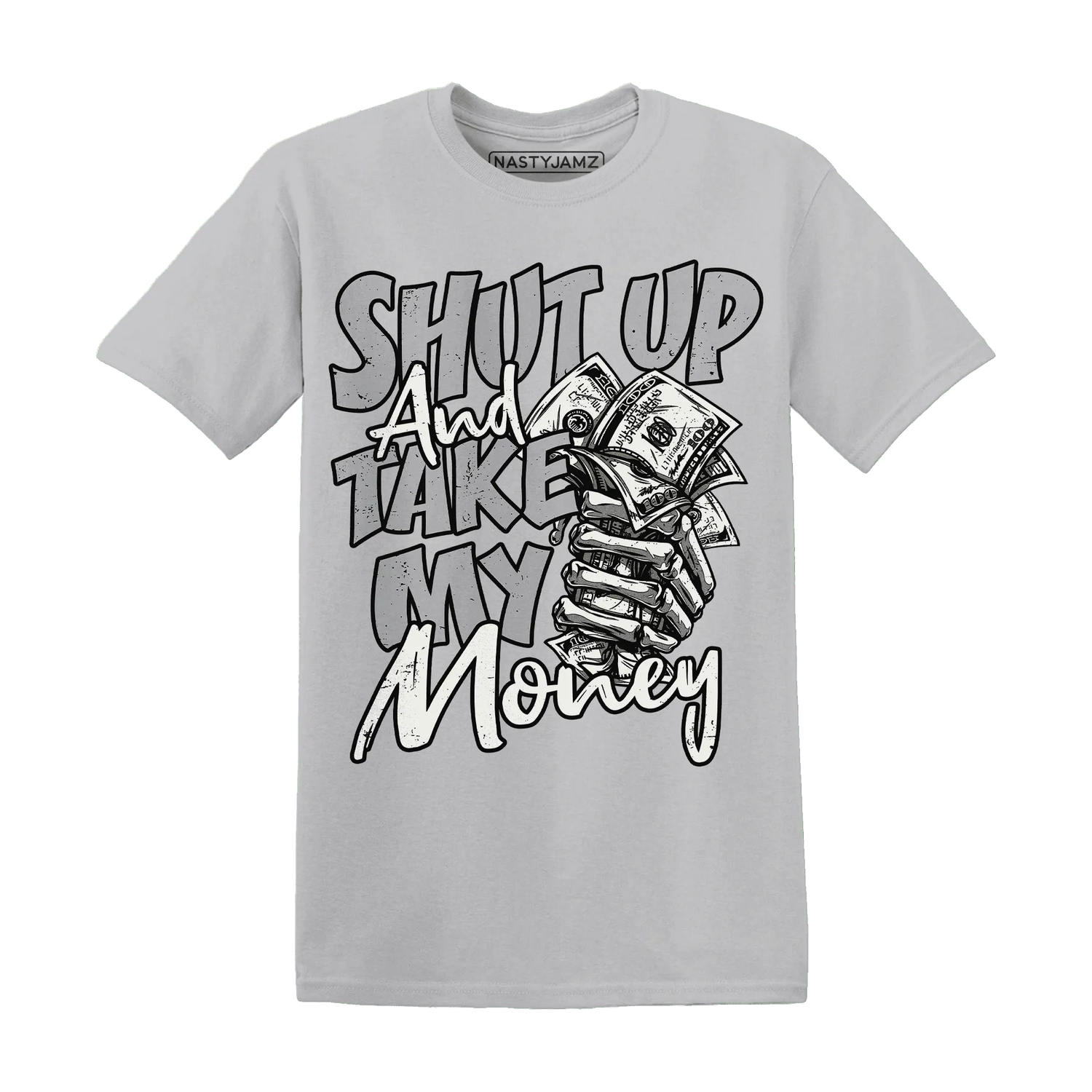 Wolf-Grey-1s-T-Shirt-Match-Shut-Up