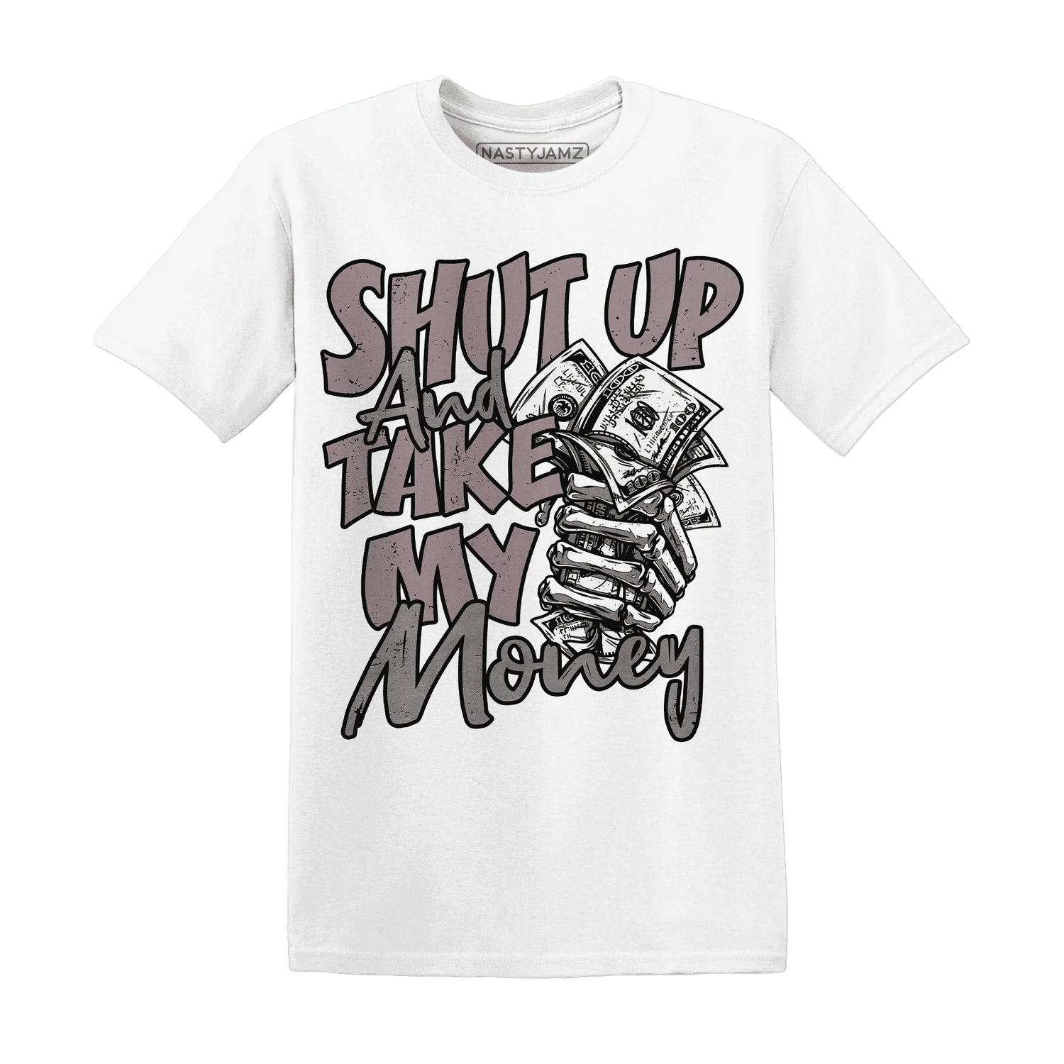 Black-Violet-Ore-3s-T-Shirt-Match-Shut-Up