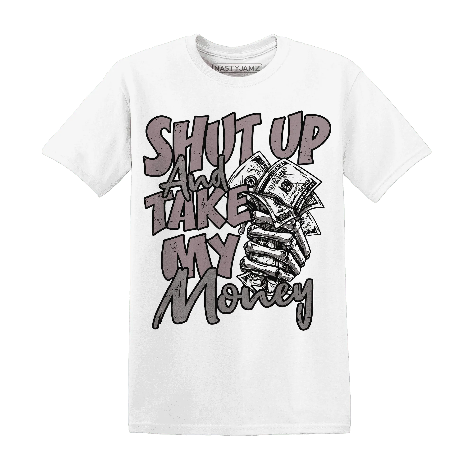 Black-Violet-Ore-3s-T-Shirt-Match-Shut-Up
