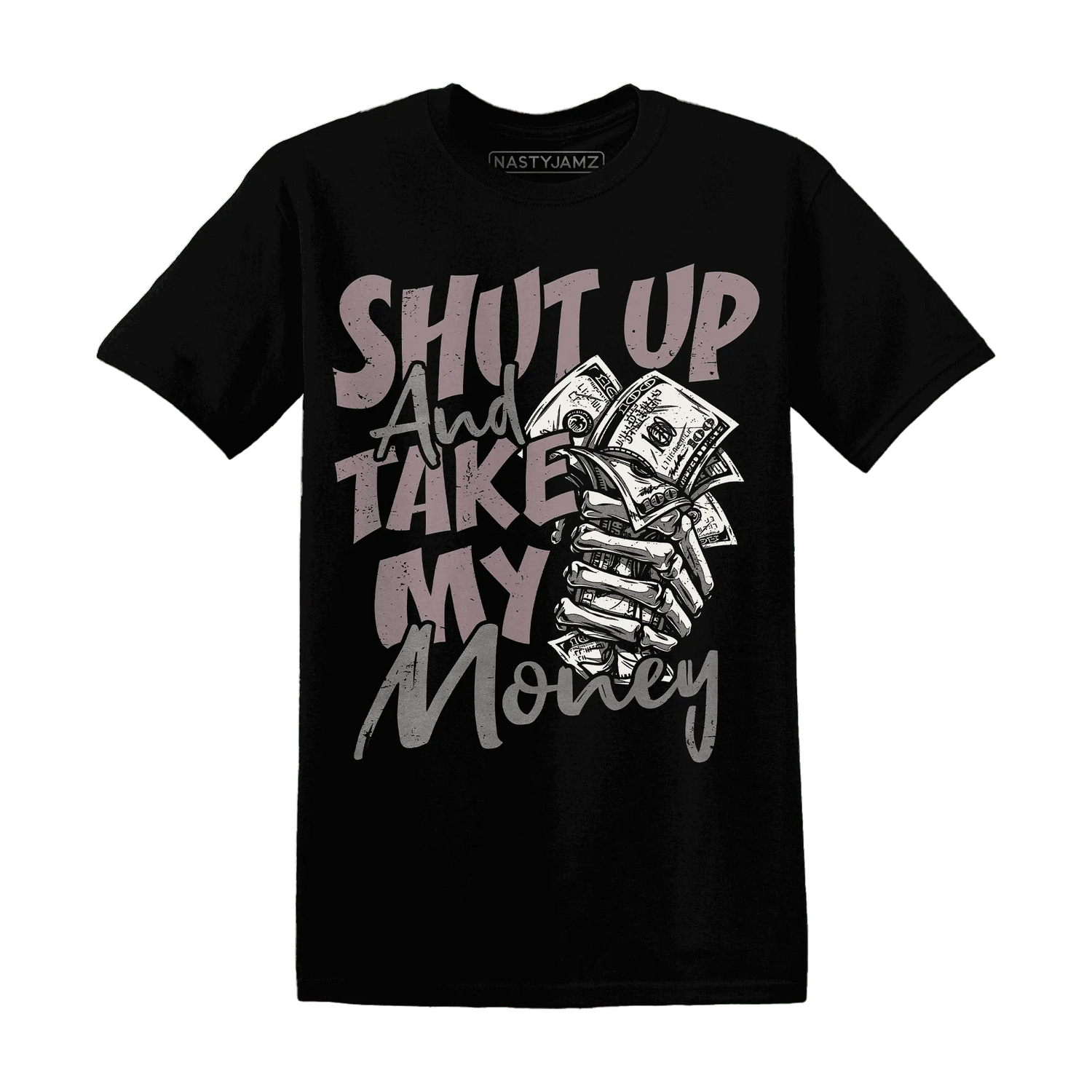 Black-Violet-Ore-3s-T-Shirt-Match-Shut-Up