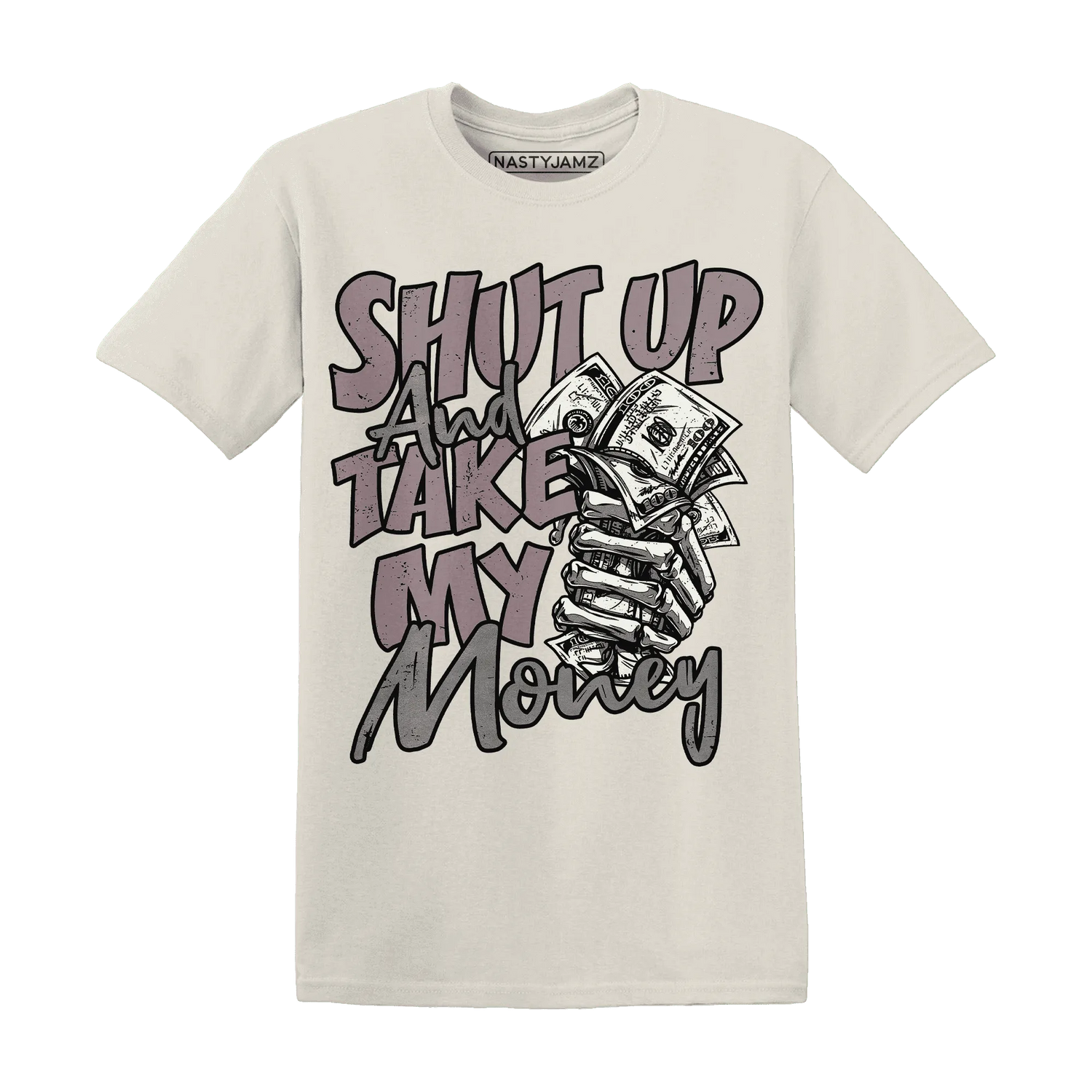 Black-Violet-Ore-3s-T-Shirt-Match-Shut-Up