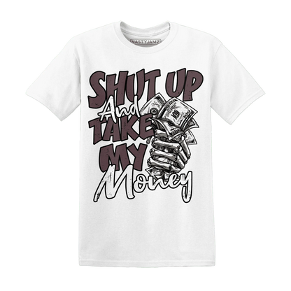 Burgundy-Crush-3s-T-Shirt-Match-Shut-Up