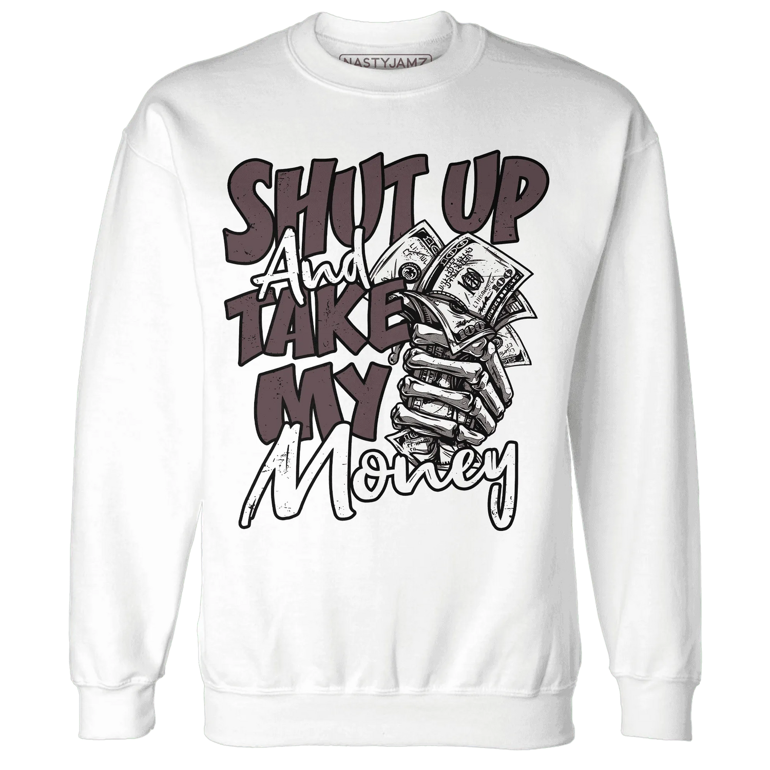 Burgundy-Crush-3s-Sweatshirt-Match-Shut-Up