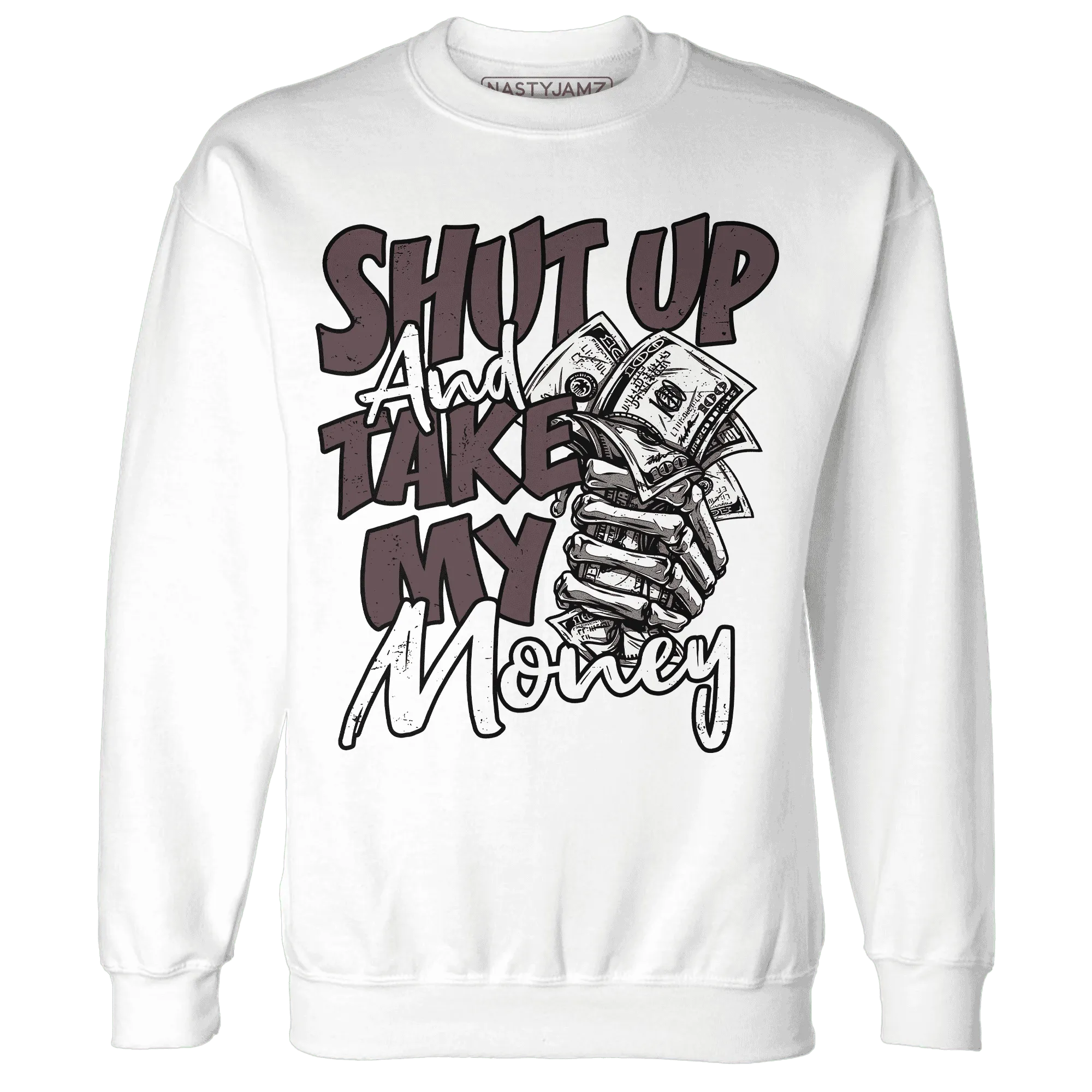 Burgundy-Crush-3s-Sweatshirt-Match-Shut-Up