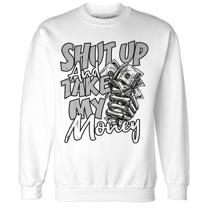 Cement-Grey-3s-Sweatshirt-Match-Shut-Up