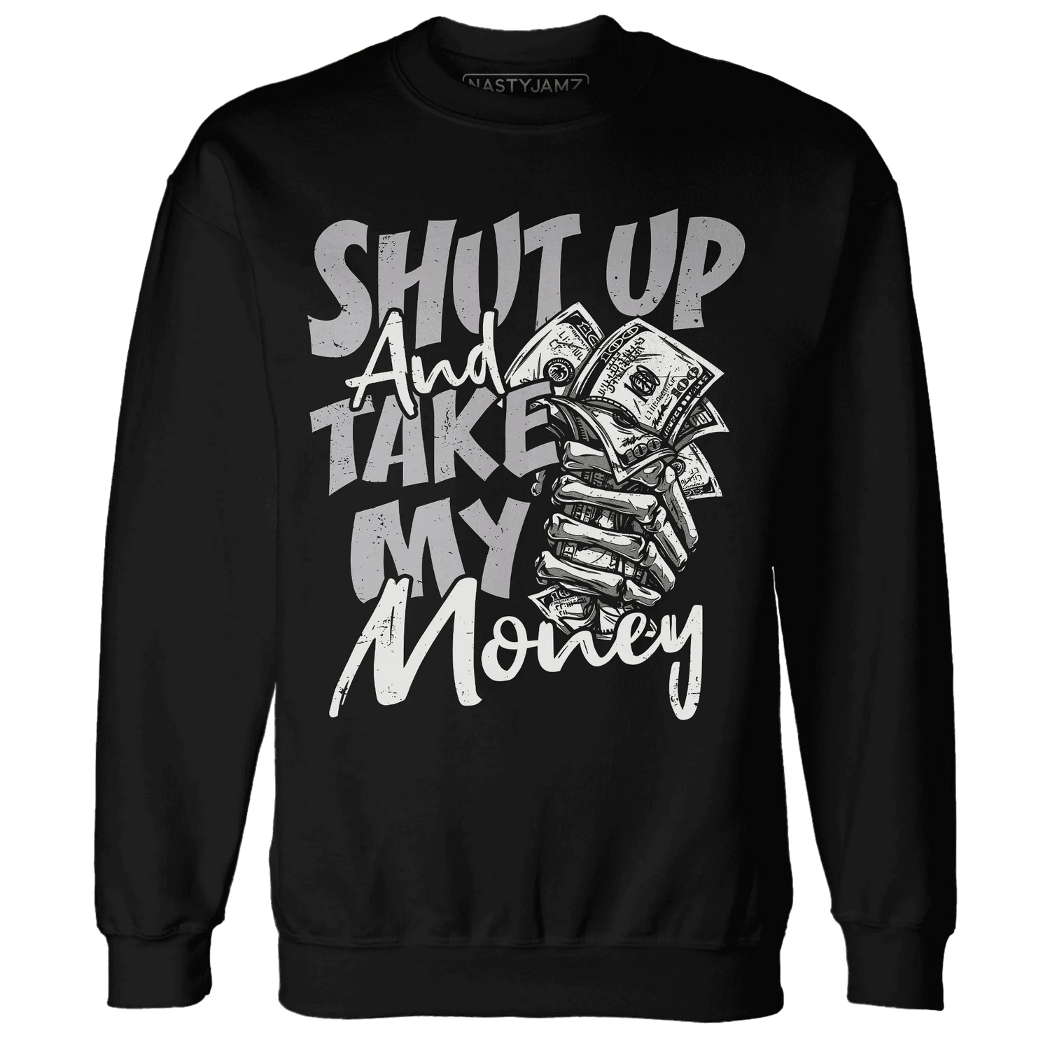 Cement-Grey-3s-Sweatshirt-Match-Shut-Up