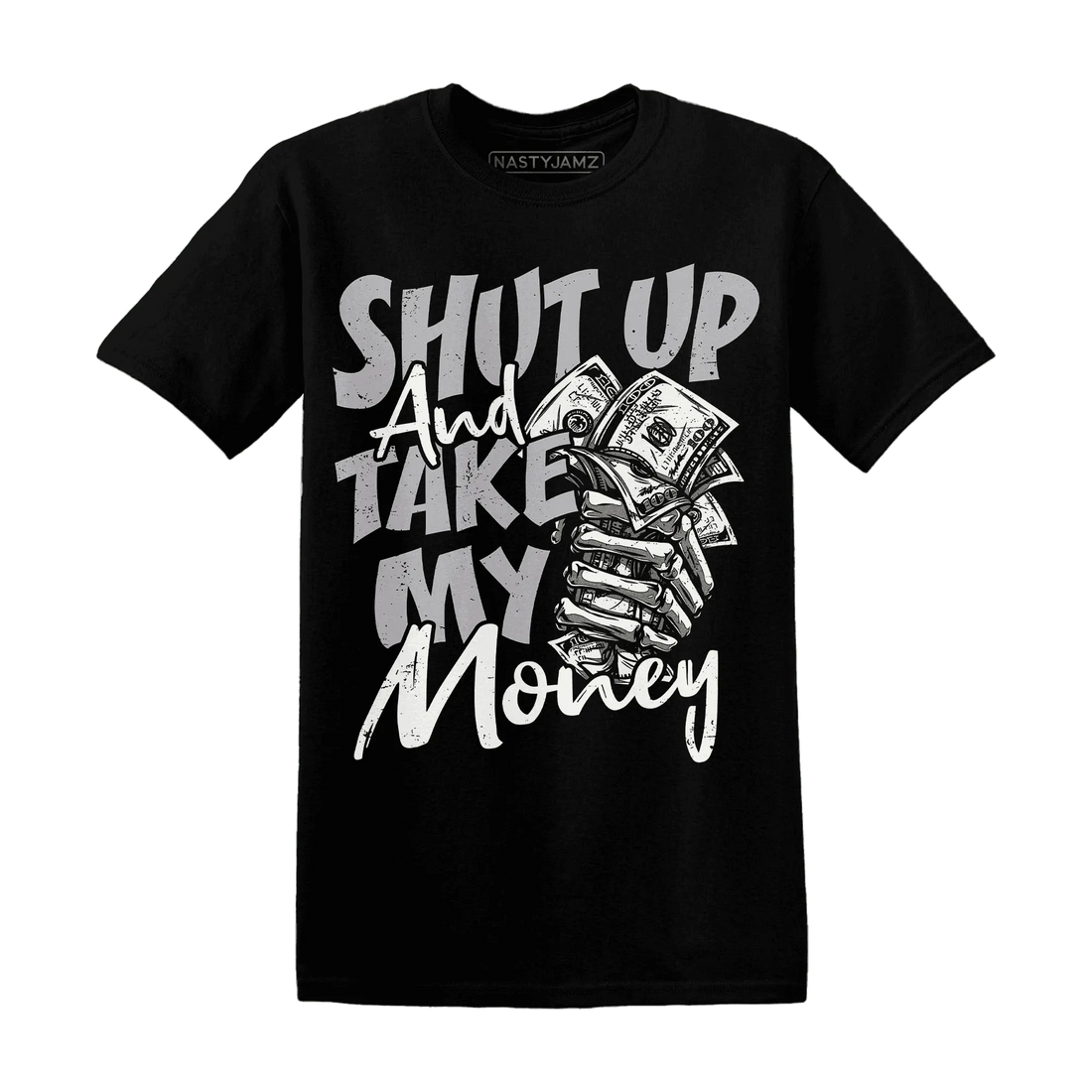 Cement-Grey-3s-T-Shirt-Match-Shut-Up