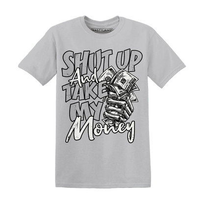 Cement-Grey-3s-T-Shirt-Match-Shut-Up