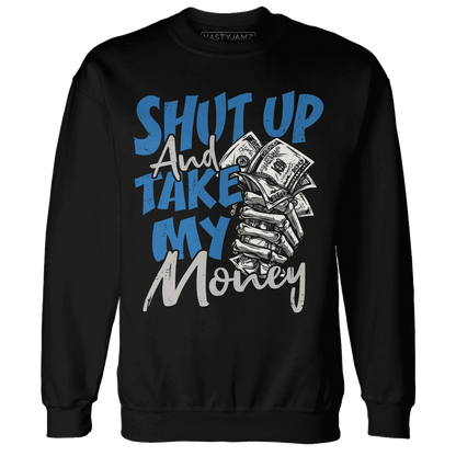 Industrial-Blue-4s-Sweatshirt-Match-Shut-Up