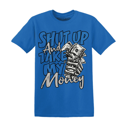 Industrial-Blue-4s-T-Shirt-Match-Shut-Up