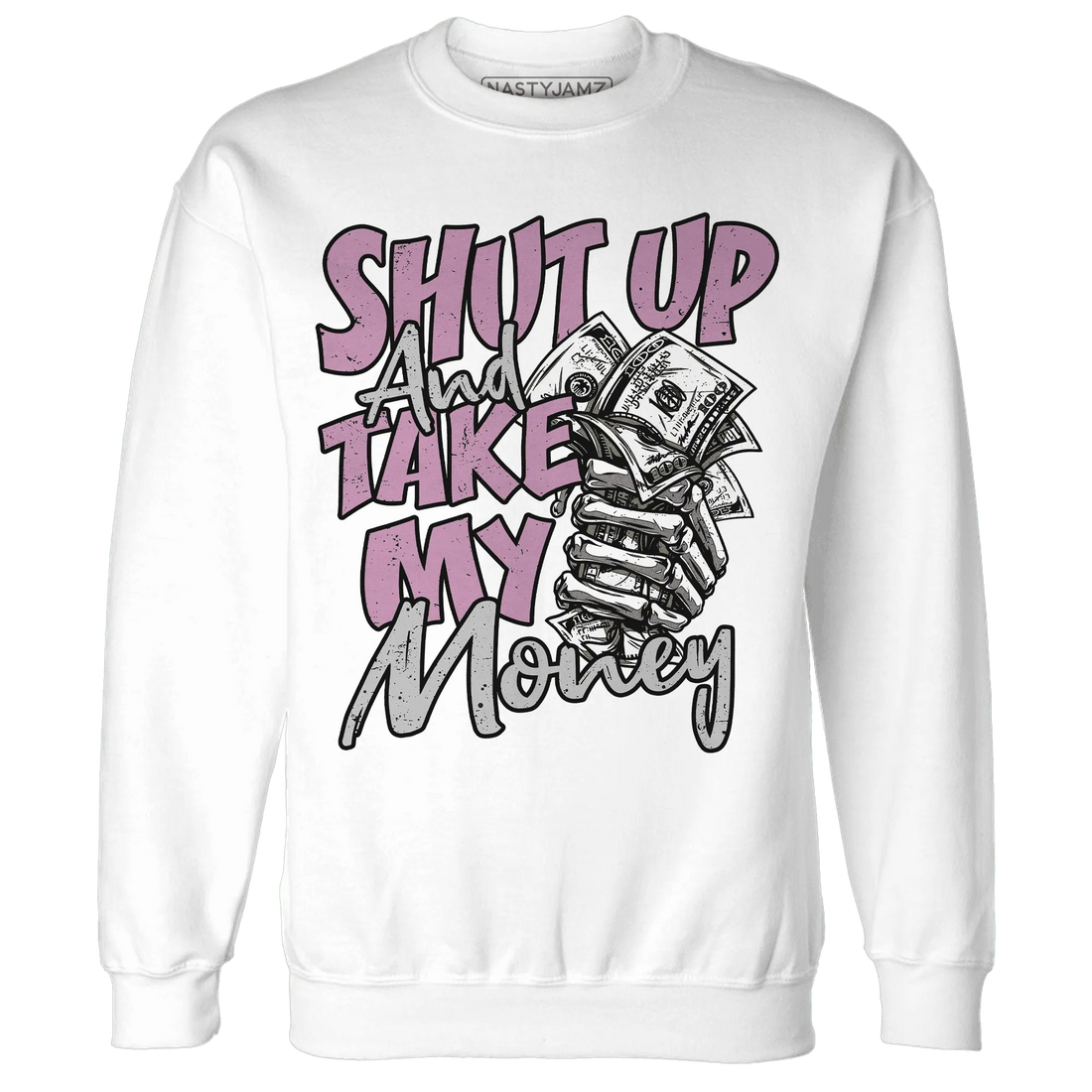 Orchid-Neutral-Grey-Black-White-4s-Sweatshirt-Match-Shut-Up