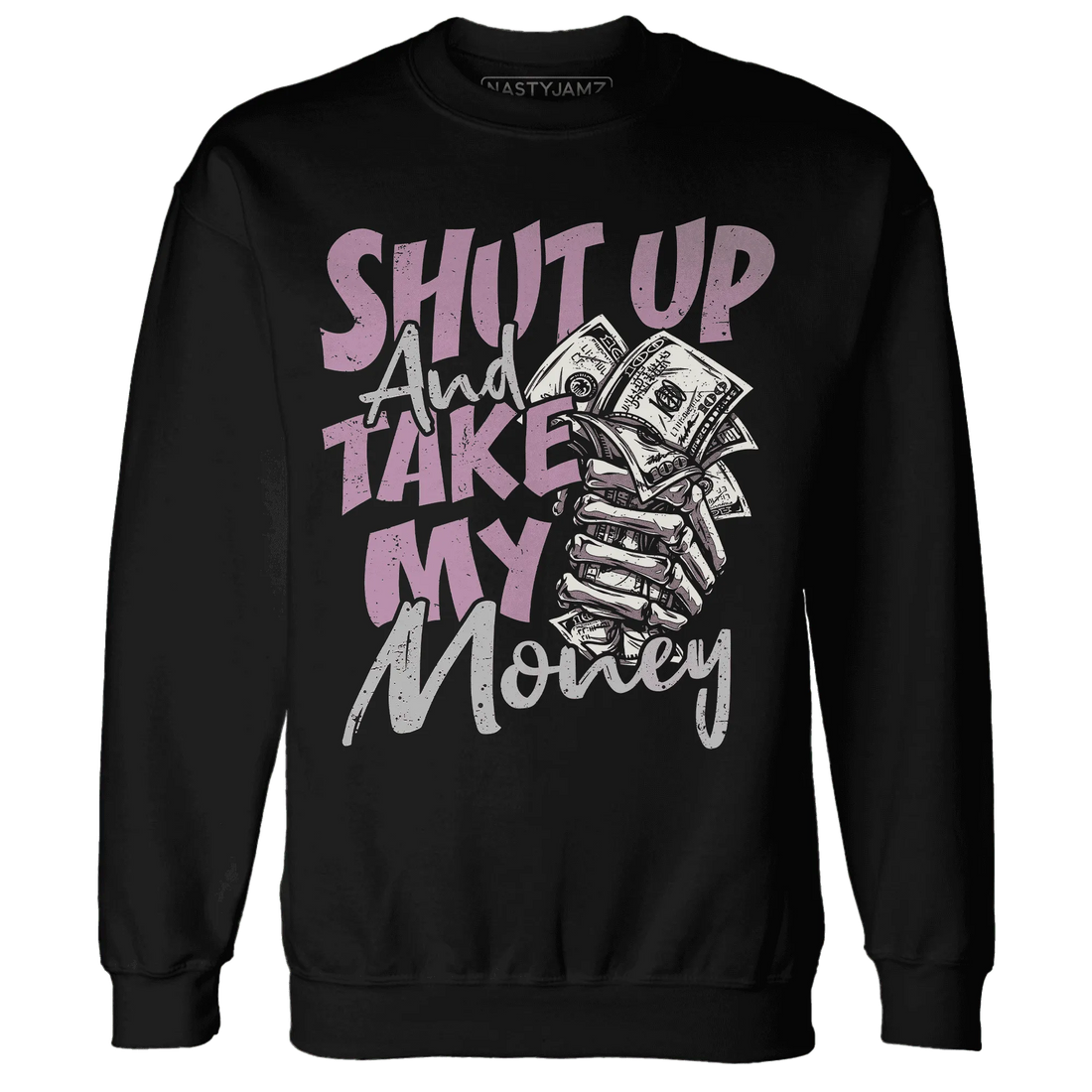 Orchid-Neutral-Grey-Black-White-4s-Sweatshirt-Match-Shut-Up