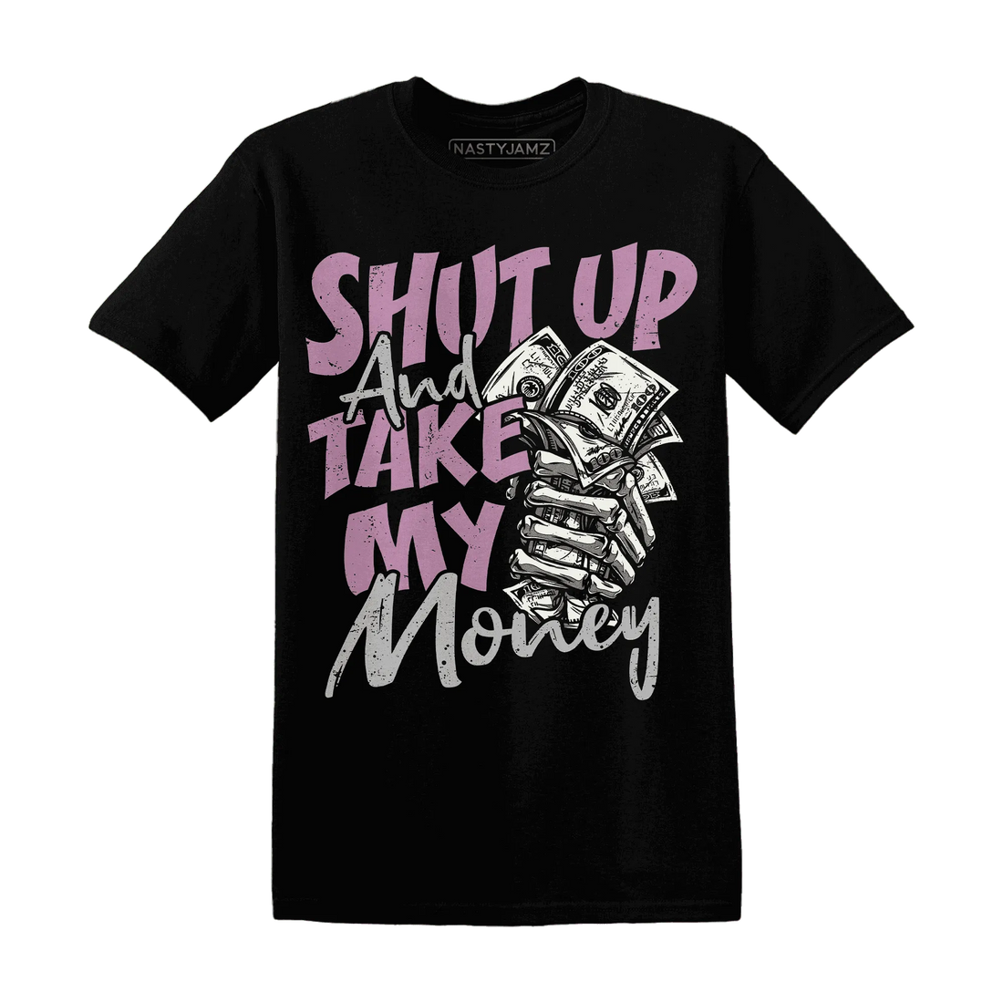 Orchid-Neutral-Grey-Black-White-4s-NastyJamz-T-Shirt-Match-Shut-Up