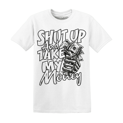 White-Thunder-4s-T-Shirt-Match-Shut-Up