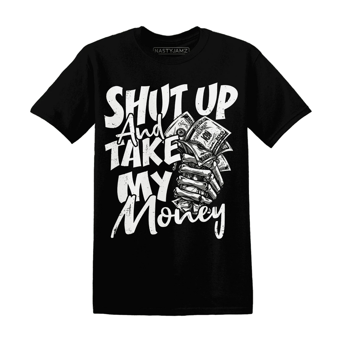 White-Thunder-4s-T-Shirt-Match-Shut-Up