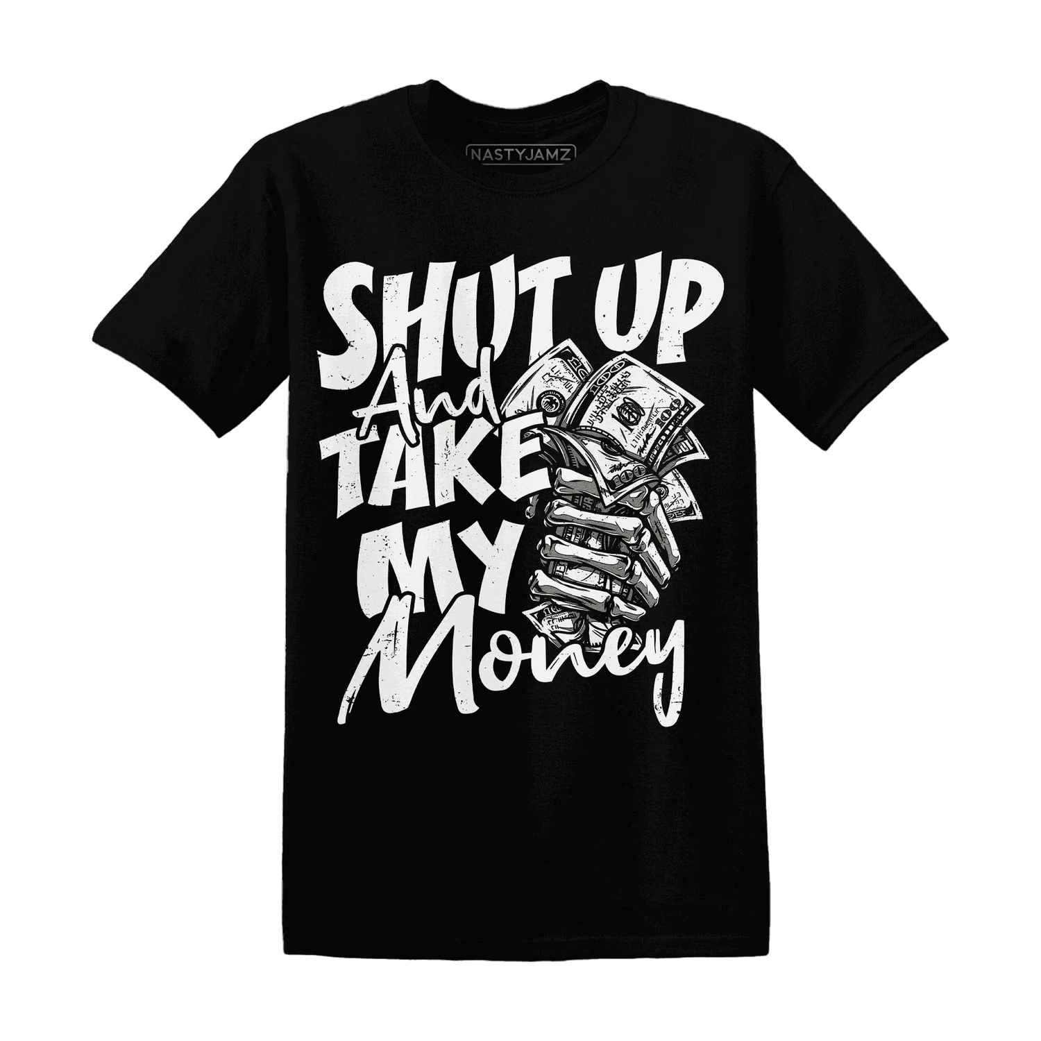 White-Thunder-4s-T-Shirt-Match-Shut-Up