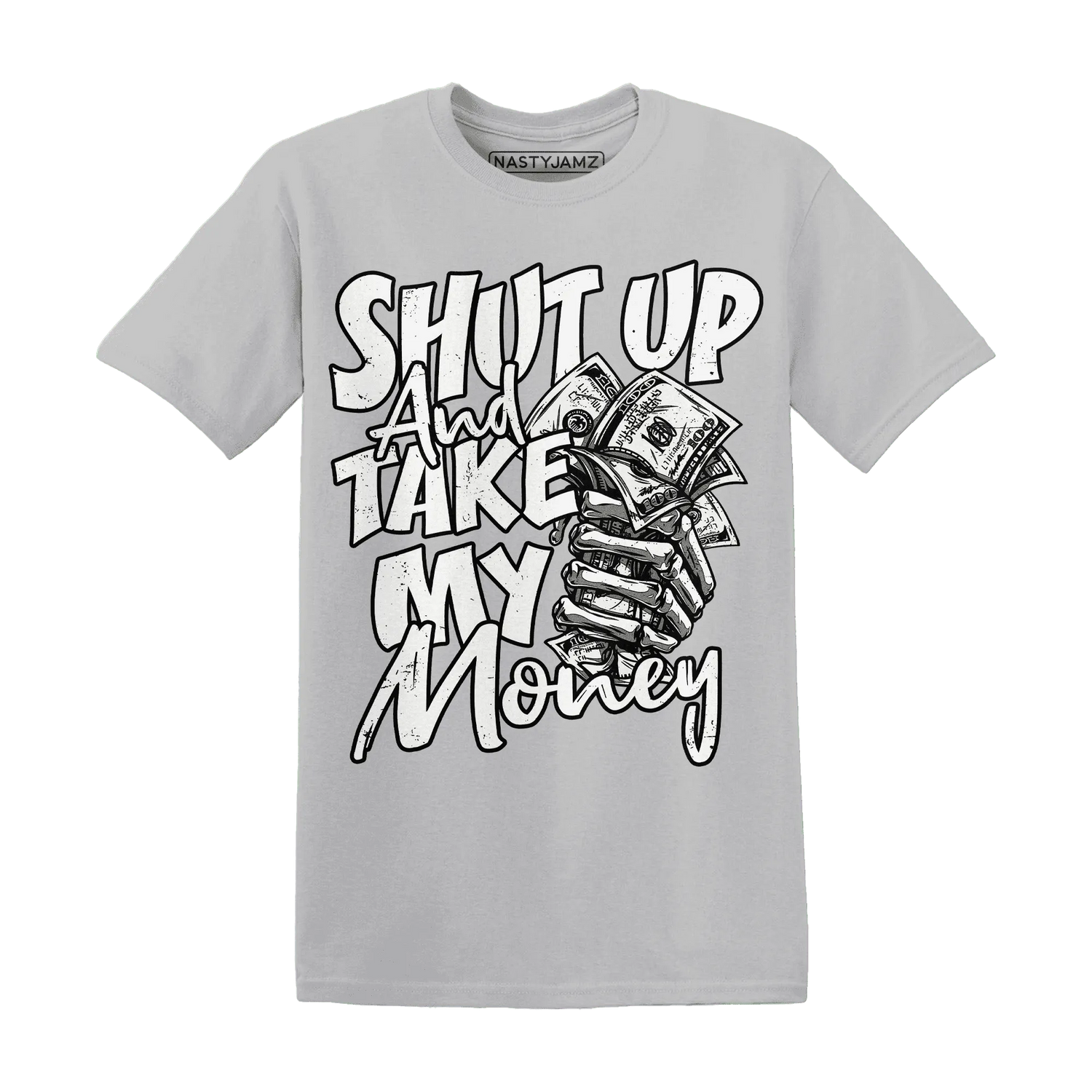 White-Thunder-4s-T-Shirt-Match-Shut-Up