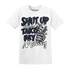 White-Navy-6s-T-Shirt-Match-Shut-Up