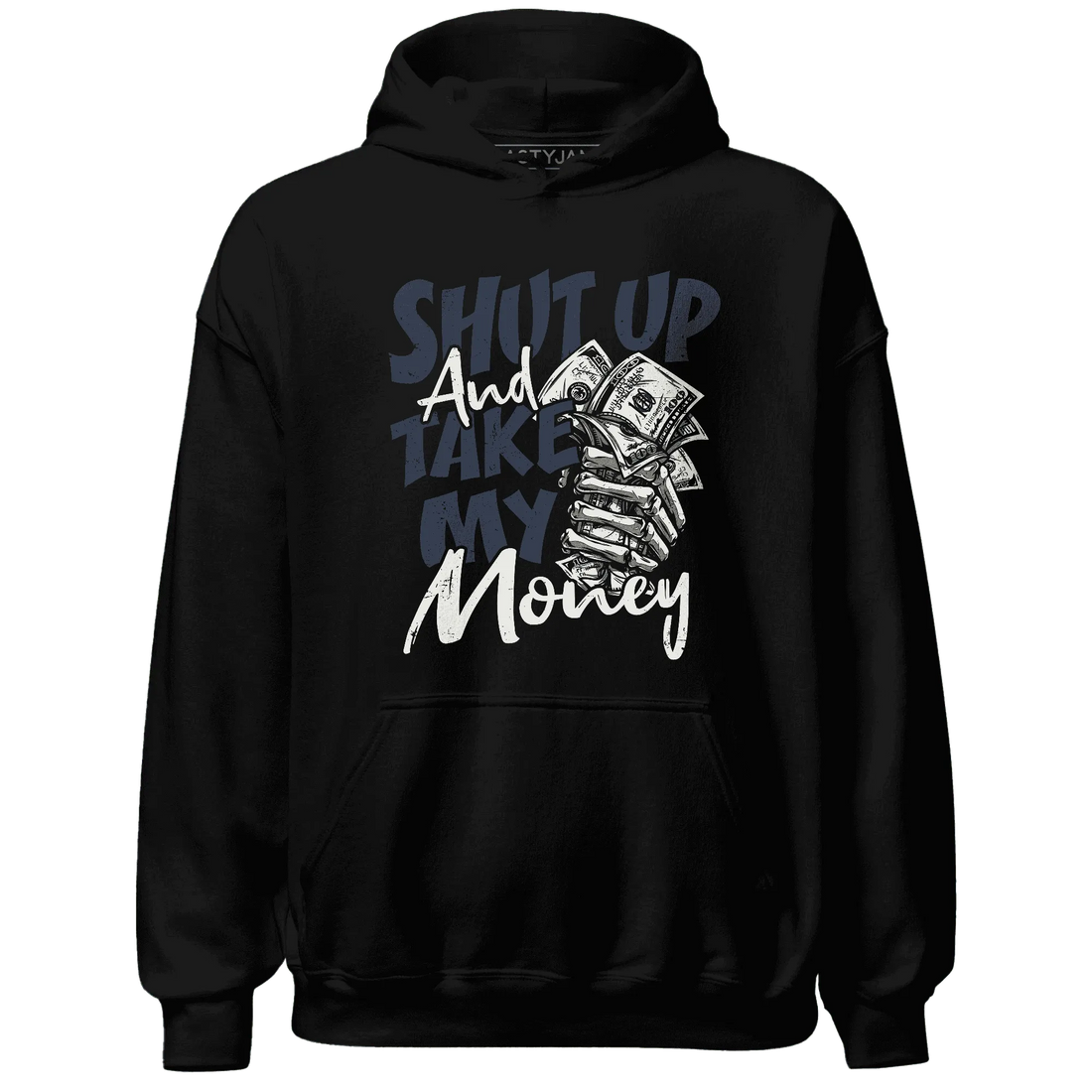 White-Navy-6s-Hoodie-Match-Shut-Up