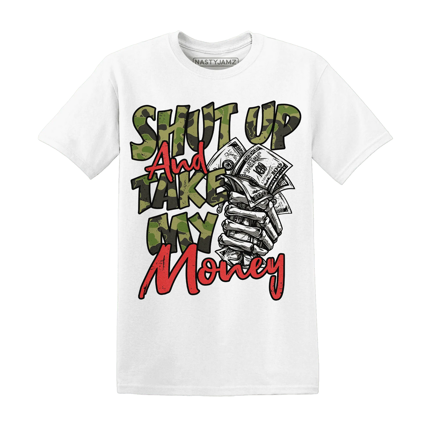 AM-90-Dark-Sage-Solar-Red-T-Shirt-Match-Shut-Up