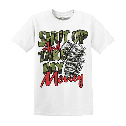 AM-90-Dark-Sage-Solar-Red-NastyJamz-T-Shirt-Match-Shut-Up
