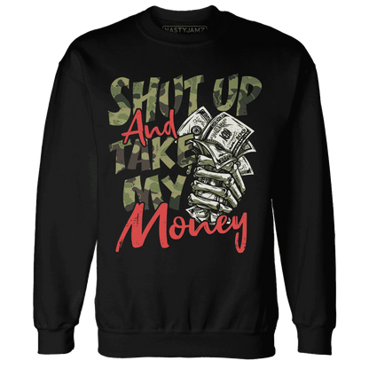 AM-90-Dark-Sage-Solar-Red-NastyJamz-Sweatshirt-Match-Shut-Up