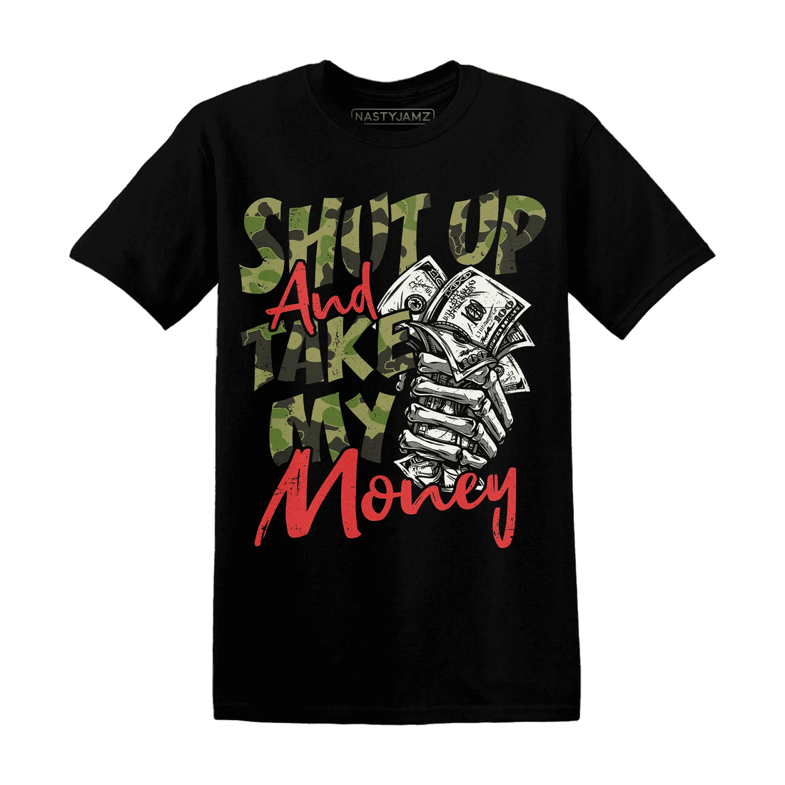 AM-90-Dark-Sage-Solar-Red-T-Shirt-Match-Shut-Up
