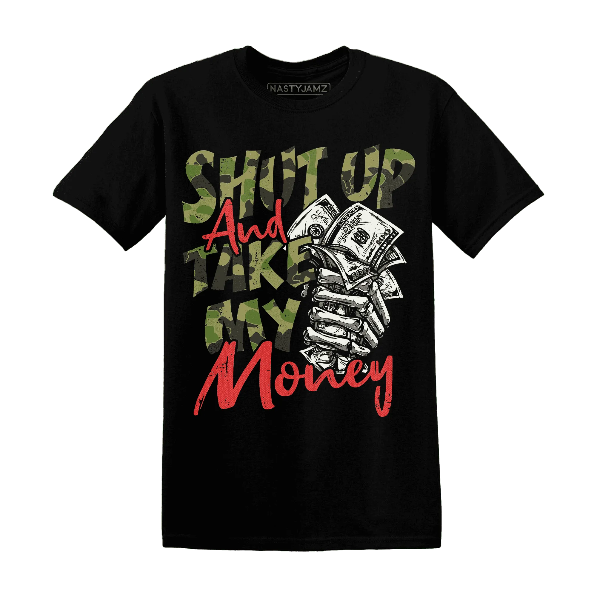 AM-90-Dark-Sage-Solar-Red-T-Shirt-Match-Shut-Up
