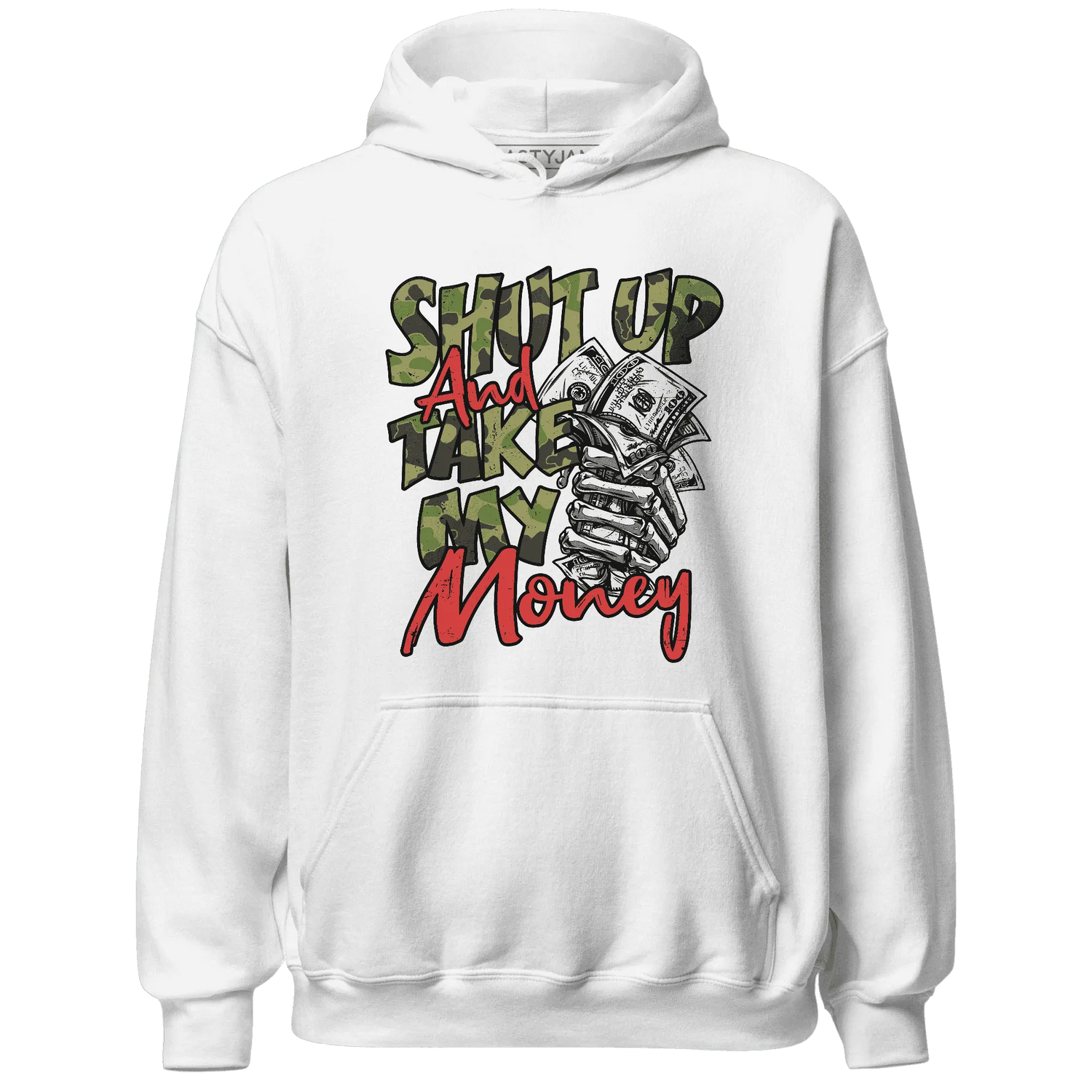 AM-90-Dark-Sage-Solar-Red-NastyJamz-Hoodie-Match-Shut-Up