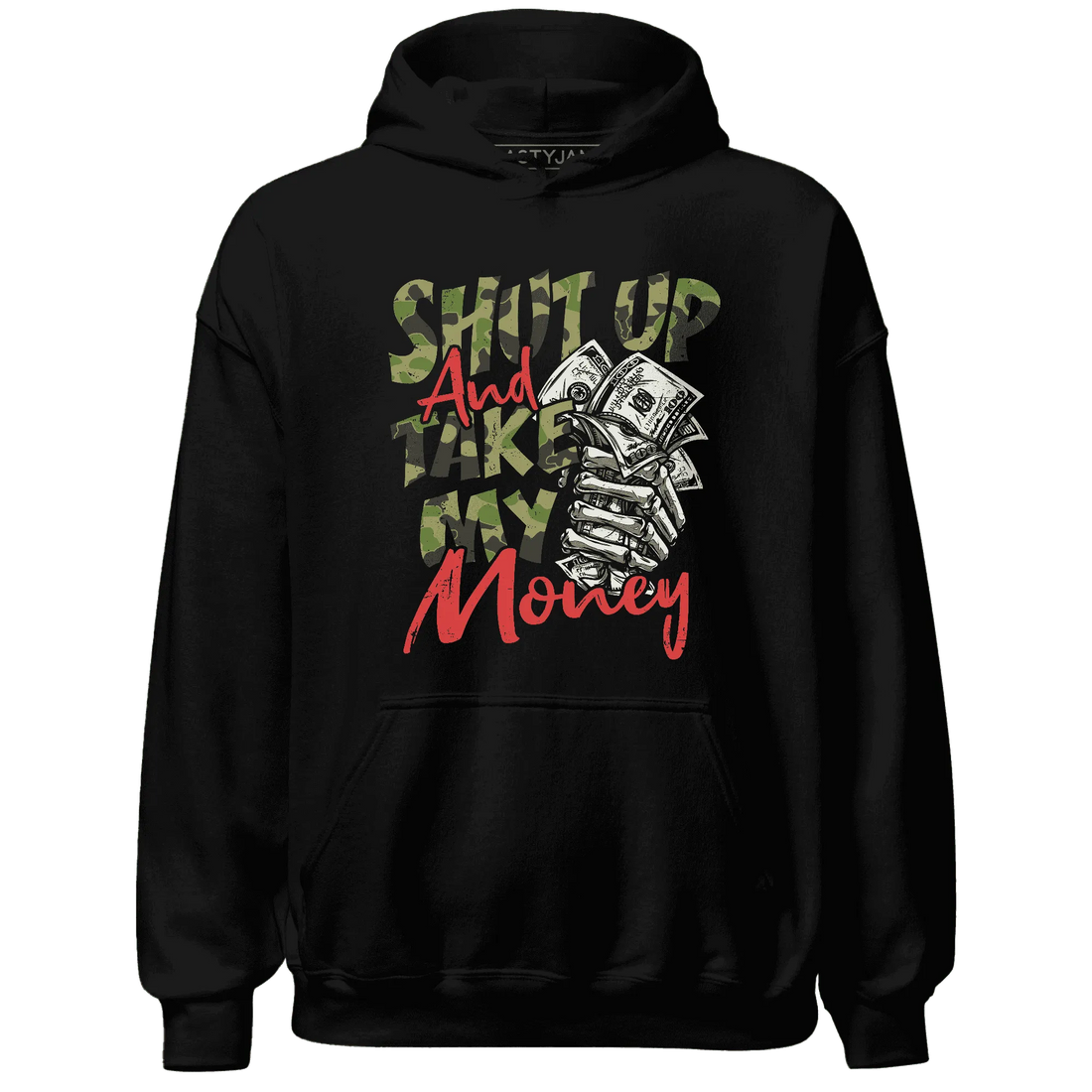 AM-90-Dark-Sage-Solar-Red-NastyJamz-Hoodie-Match-Shut-Up